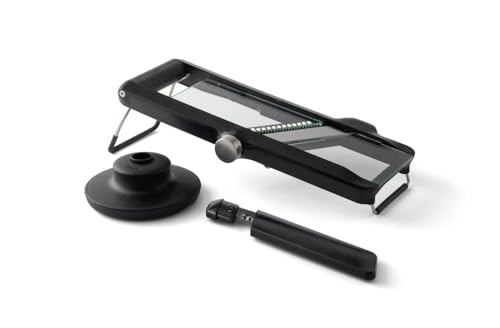 CHEF'N 5255883KC Glass Mandoline Glashobel mit 3 Schneidklingen in Geschenkbox, plastik von Chef'n
