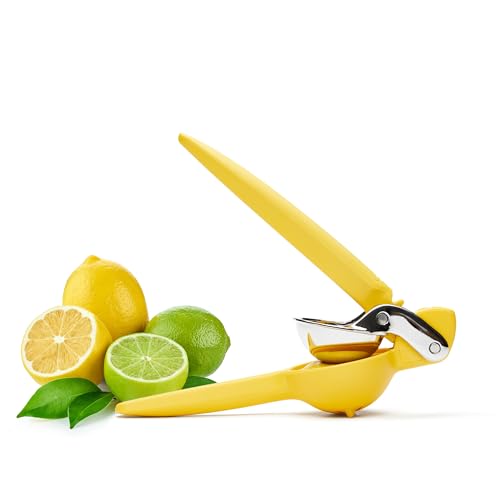 Chef'n PalmZester Zitronenzeste, Zitrusreibe und -presse, spülmaschinengeeignet, handgeführt, gelb von Chef'n