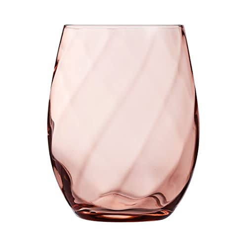 Chef & Sommelier ARC N6676 Arpège Color Trinkglas, Wasserglas, Saftglas, 360ml, Krysta Kristallglas, pink, 6 Stück von Chef & Sommelier