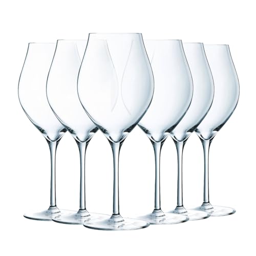 Chef & Sommelier Exaltation Stielgläser, 47 cl, hergestellt in Frankreich, verstärkte Verpackung, 6 Stück von Chef & Sommelier