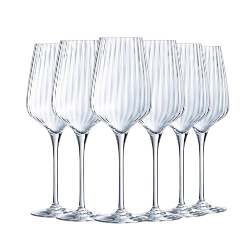 Chef & Sommelier Symétrie-Kollektion Stielgläser, 35 cl, hergestellt in Frankreich, verstärkte Verpackung, 6 Stück von Chef & Sommelier