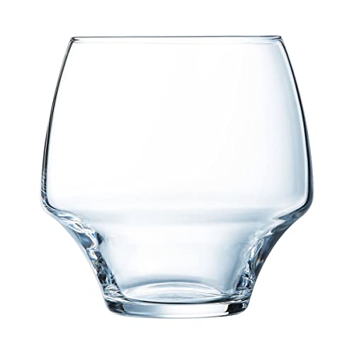 Chef & Sommelier UI033 Open Up Becher, niedrige Form, aus Kwarx, transparent, 38 cl, 6 Stück von Chef & Sommelier