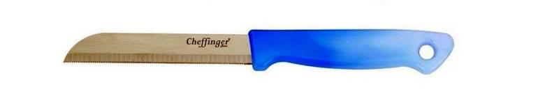 Cheffinger Allzweckmesser 1 x Cheffinger Messer Küchenmesser Kochmesser CF-MK Farbe: blau, Spülmaschinenfest von Cheffinger