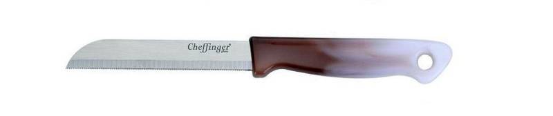 Cheffinger Allzweckmesser 1 x Cheffinger Messer Küchenmesser Kochmesser CF-MK Farbe: braun, Spülmaschinenfest von Cheffinger