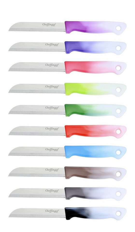 Cheffinger Allzweckmesser 10er Set Cheffinger Messer-Set Küchenmesser Kochmesser CF-MKS bunt Cheffinger Allzweckmesser 10er Set Cheffinger Messer-Set Küchenmesser Kochmesser CF-MKS bunt von Cheffinger