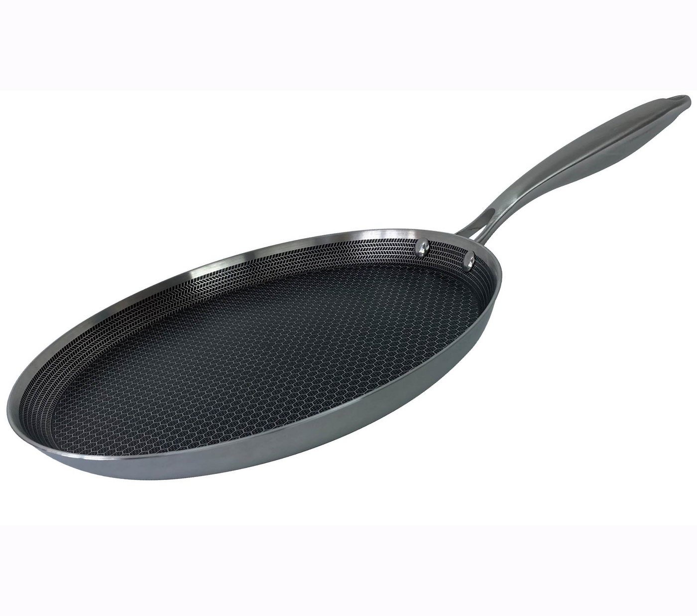 Cheffinger Crêpepfanne Crepespfanne Pfannkuchen Pancake Pfanne Ø28cm Induktion Cheffinger, Material: Edelstahl von Cheffinger