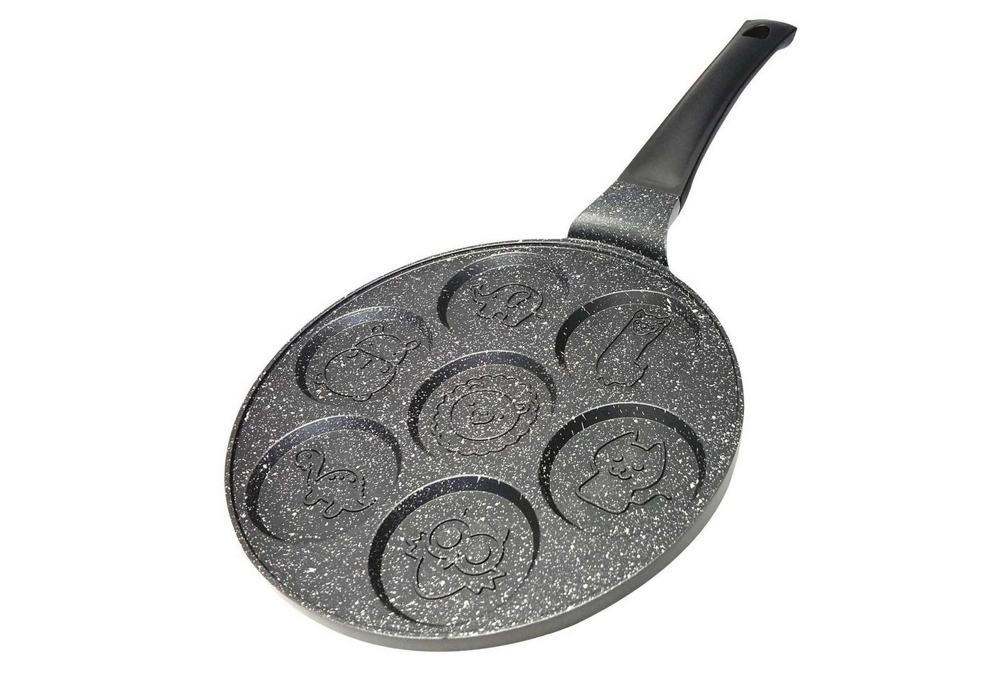 Cheffinger Crêpepfanne Pancakes Bratpfanne Pfannkuchen Motiv Antihaft, Aluminium (Spar-Set), induktionsfähig von Cheffinger