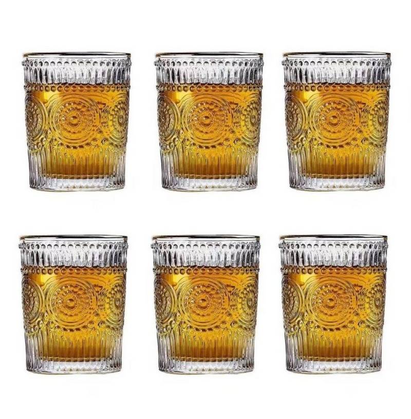 Cheffinger Gläser-Set Trinkgläser Set 270ml 6 Gläser Glas Wasser Limonade Vintage Cheffinger Gläser-Set Trinkgläser Set 270ml 6 Gläser Glas Wasser Limonade Vintage von Cheffinger
