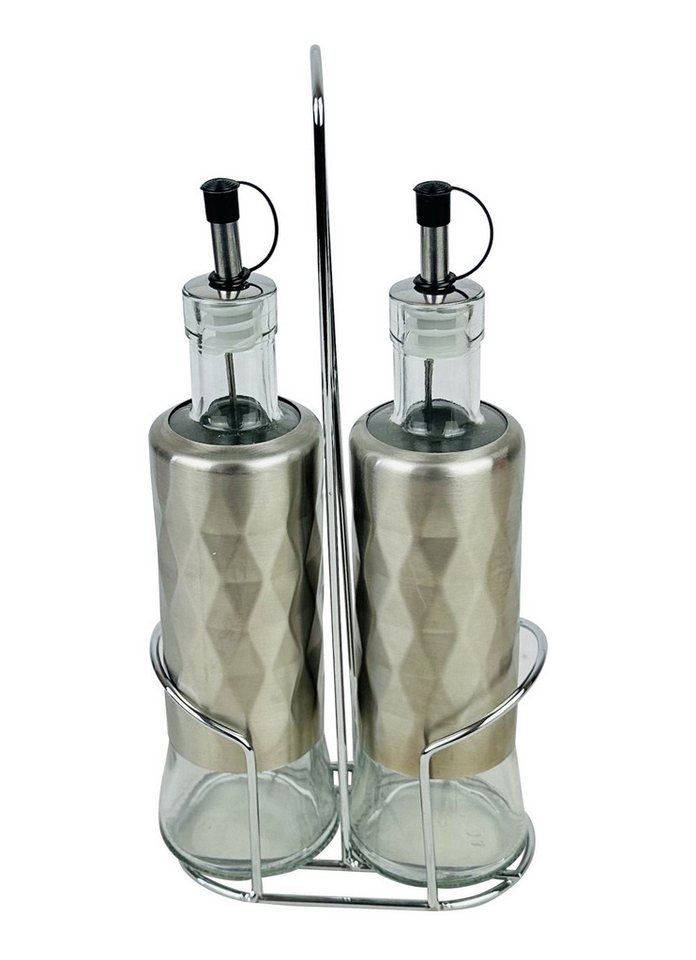 Cheffinger Menage-Set Essig und Öl Set Ölspender Essigspender Edelstahl Ständer Cheffinger Cheffinger Menage-Set Essig und Öl Set Ölspender Essigspender Edelstahl Ständer Cheffinger von Cheffinger