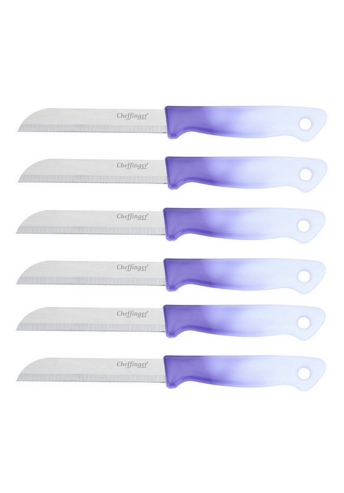 Cheffinger Messer-Set Cheffinger Messer-Set Küchenmesser Steakmesser 6-tlg CF-MK06 Auswahl von Cheffinger