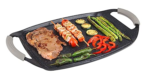 Cheffinger Pfannen-Set »Grillpfanne Grillplatte BBQ Induktion Aluguss beschichtet CF-GP47« von Cheffinger