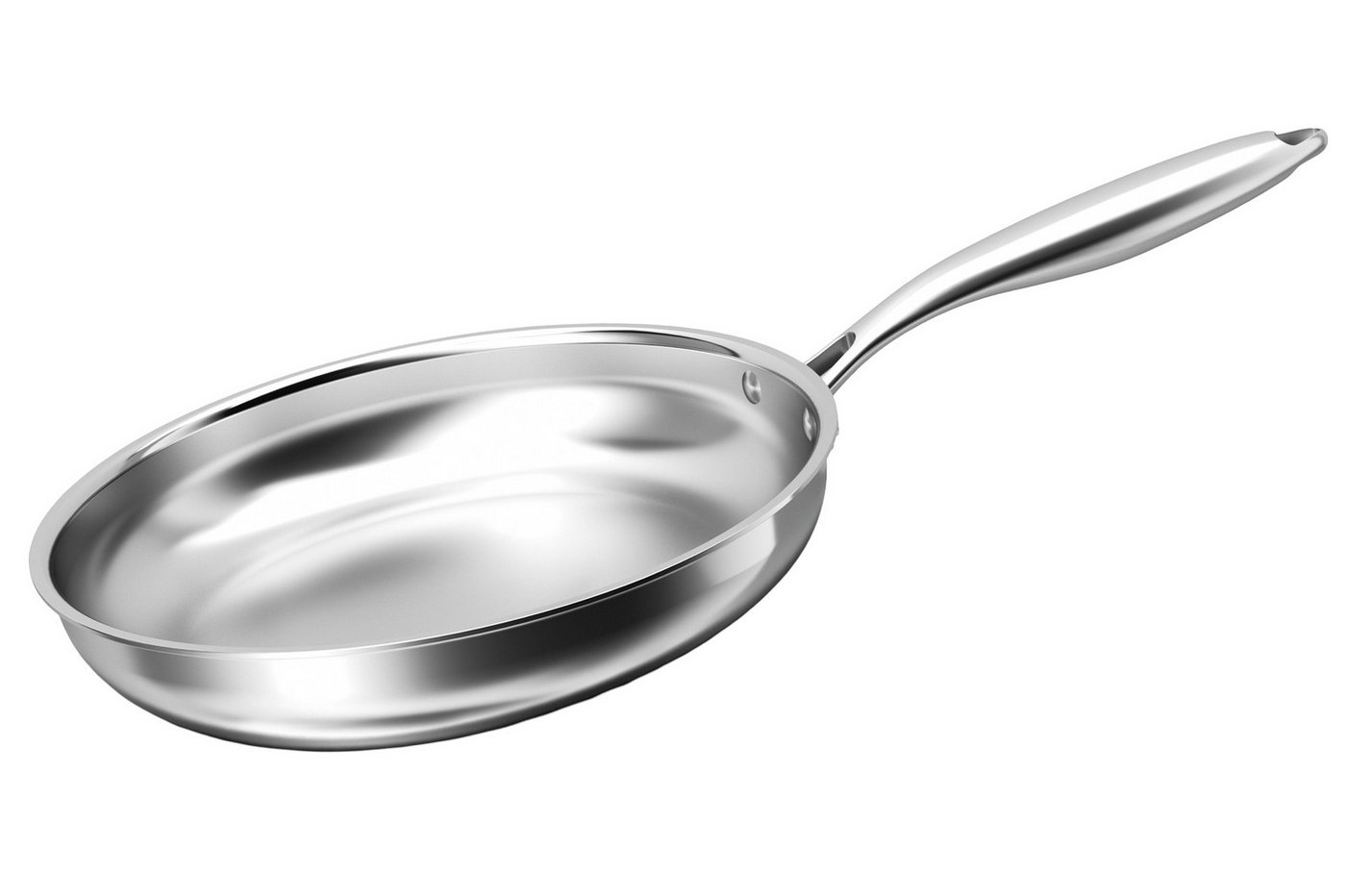 Cheffinger Pfannen-Set Pfanne Bratpfanne Edelstahl Ø28cm Induktion Cheffinger CF3PLYFP28, Material: Edelstahl von Cheffinger