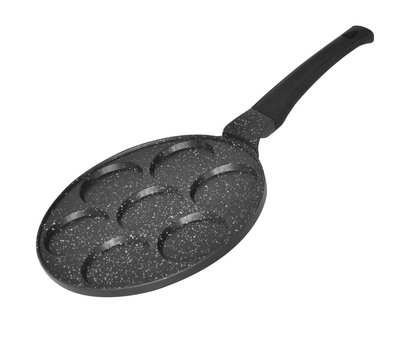 Cheffinger Pfannkuchenplatten Pfannkuchen Pfanne Ø26cm 7 Fächer Induktion Alu Guss Spiegelei, Aluguss, (1-St) von Cheffinger