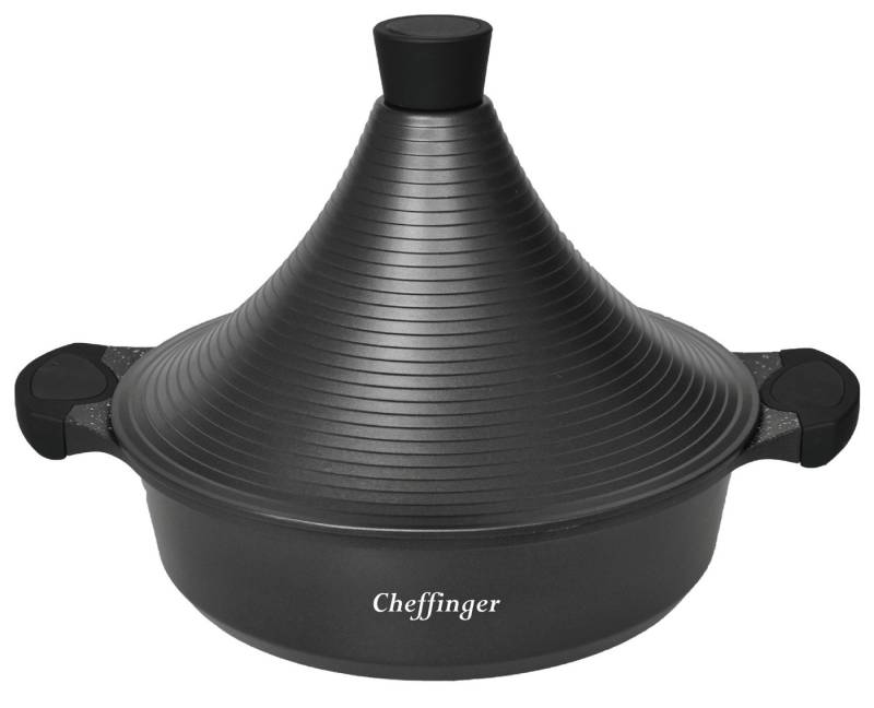 Cheffinger Schmortopf Tajines Tagine Topf Schmortopf Dampfgarer Ø 32 cm Cheffinger CF-TAJ32, Material: Aluminium von Cheffinger