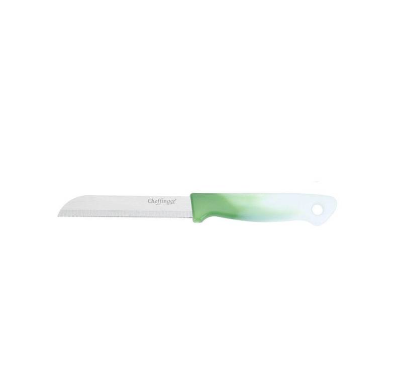 Cheffinger Universalküchenmesser 18 cm mit ergonomischem Griff - vielseitig & pflegeleicht, Dunkelgrün, ergonomisch geformt von Cheffinger
