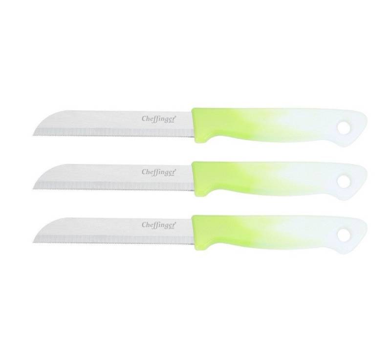 Cheffinger Universalküchenmesser 18 cm mit ergonomischem Griff - vielseitig & pflegeleicht, Hellgrün, ergonomisch geformt, 18 cm, langlebig von Cheffinger