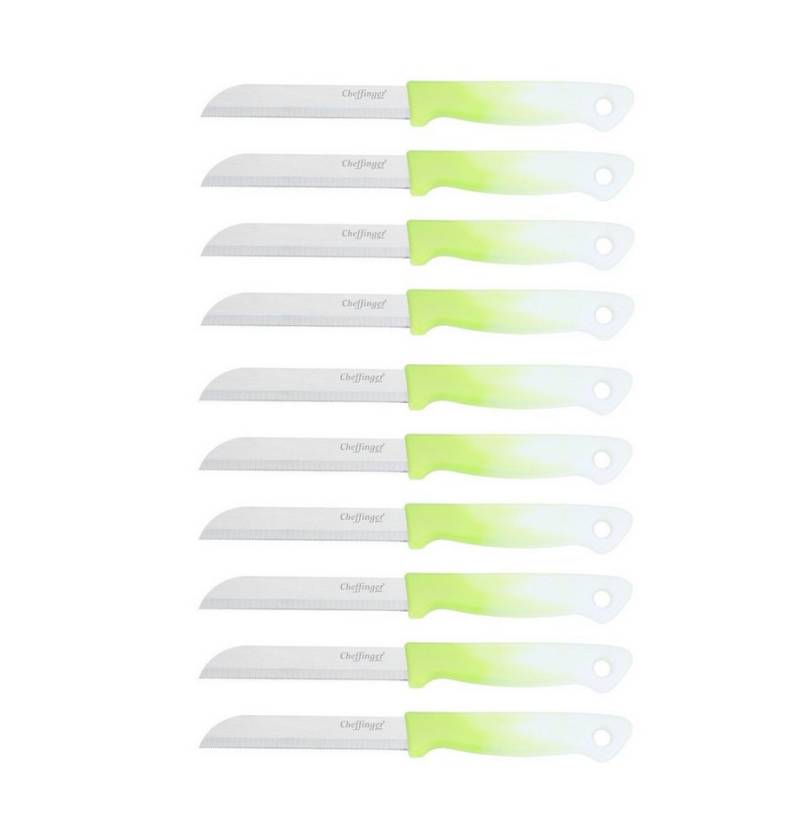 Cheffinger Universalküchenmesser 18 cm mit ergonomischem Griff - vielseitig & pflegeleicht, Hellgrün, ergonomisch geformt, 18 cm, langlebig von Cheffinger