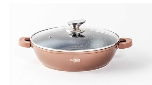 Platinum Servierpfanne Schmorpfanne Kochtopf mit Deckel Induktion Ø24cm Aluguss Platinum Servierpfanne Schmorpfanne Kochtopf mit Deckel Induktion Ø24cm Aluguss von Cheffinger