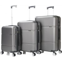 Reisekoffer ABS-02 Koffer 3-teilig Hartschale Trolley Set Kofferset Handgepäck Gepäck Reisetasche von Cheffinger