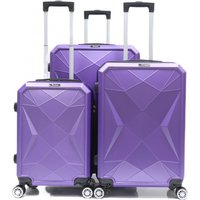 Reisekoffer ABS-03 Koffer 3-teilig Hartschale Trolley Set Kofferset Handgepäck Gepäck Reisetasche von Cheffinger