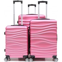 Reisekoffer Koffer 3 tlg Hartschale Trolley Set Kofferset Handgepäck Gepäck Reisetasche ABS-04 von Cheffinger