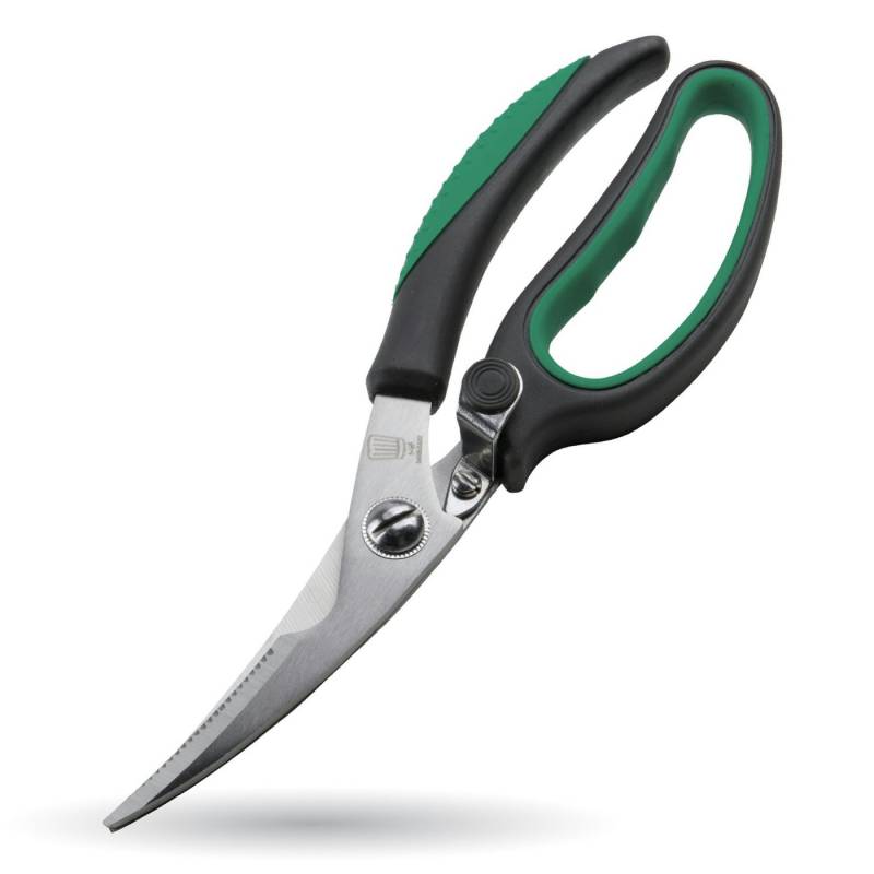 Chefkoch trifft Fackelmann Geflügelschere Geflügelschere aus Edelstahl – 235x75x25mm – Anti-Rutsch Griff von Chefkoch trifft Fackelmann