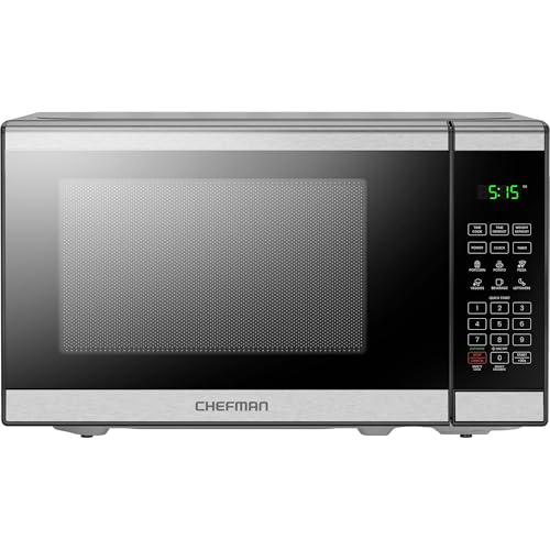 Chefman Mikrowelle 20L 800W 6 Voreinstellungen 10 Leistungsstufen Digitalanzeige Eco-Modus Memory-Funktion Stummschaltung Kinderschutz von Chefman
