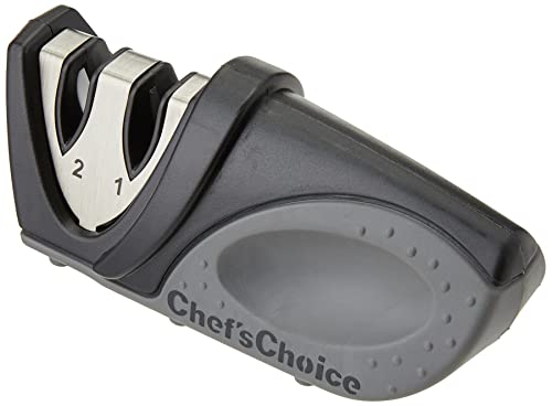 Chefs Choice 13847600 4766200 2-stufiger kompakter Messerschärfer, Stahl, Schwarz, 9,5 cm von Chef's Choice