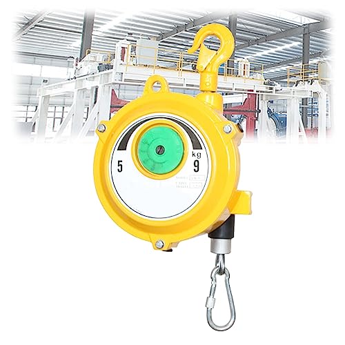 1 Stück Hochleistungs-Federzug-Werkzeughalter – einziehbar mit Haken und Drahtseil for Arbeitseffizienz und Ermüdungsreduzierung(5-9kg) von ChegLI
