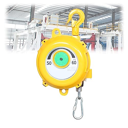 1 Stück Hochleistungs-Federzug-Werkzeughalter – einziehbar mit Haken und Drahtseil for Arbeitseffizienz und Ermüdungsreduzierung(50-60kg) von ChegLI