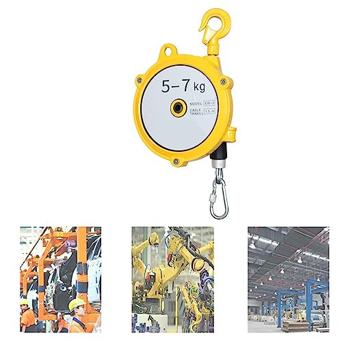 1 Stück einziehbarer Federzug, 1,5 m Drahtseil und Haken – einstellbare Spannung for den Einsatz in der Werkstatt/im Automobilbereich(5-7kg) von ChegLI
