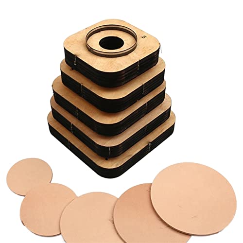 1 Stück japanische Stahlklinge, runde Kreis-Schneideform for Lederhandwerk – anpassbarer Stahlstanzer for Lederanhänger(230mm) von ChegLI