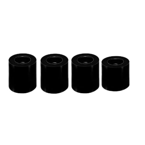 1-teiliges Nivellierungssäulenset for 3D-Drucker – 3 lange + 1 kurzer fester Silikon-Abstandshalter for verbesserte Nivellierung(Black) von ChegLI