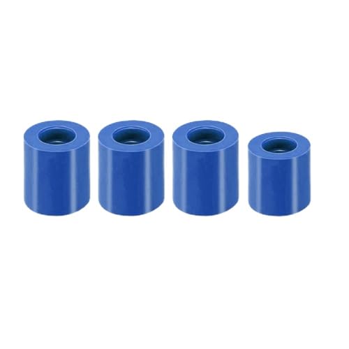 1-teiliges Nivellierungssäulenset for 3D-Drucker – 3 lange + 1 kurzer fester Silikon-Abstandshalter for verbesserte Nivellierung(Blue) von ChegLI