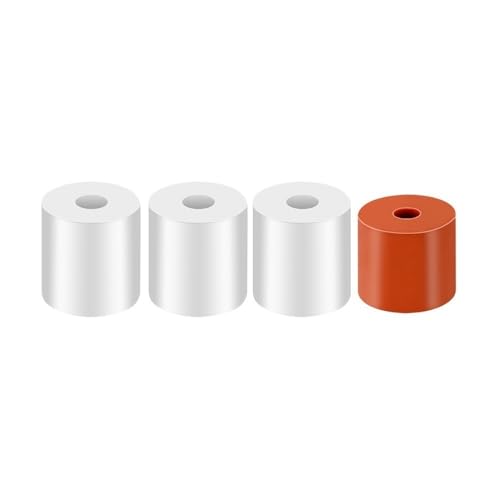1PC 3D-Drucker Silikon Solid Spacer Set - 4 Sets (3 lang + 1 kurz) for stabile Hot Bed Leveling - Schwarz/Orange/Weiß(White) von ChegLI