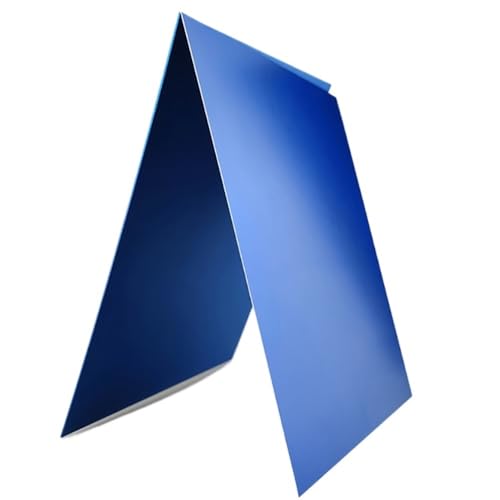 3 Stück blau eloxierte Aluminiumlegierungsplatten – 0,5/2 mm Dicke – Gravurrohlinge for Heimwerkerprojekte und Luft- und Raumfahrtanwendungen(200x200x0.8mm) von ChegLI