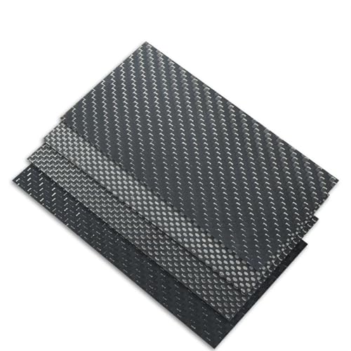 3K glänzend matte Twill-Kohlefaserplatte 75 x 125 mm – leichte und langlebige Kohlefaserplatte for den Modellflug und die Automobilindustrie(1.5mm plain glossy) von ChegLI