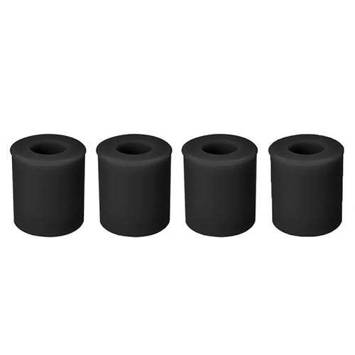 4 STÜCKE Hochtemperaturbeständiger Silikonpuffer for 3D-Drucker - 16/18 MM Nivelliersäulenhalterungen(Black) von ChegLI