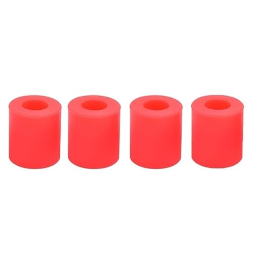 4 STÜCKE Hochtemperaturbeständiger Silikonpuffer for 3D-Drucker - 16/18 MM Nivelliersäulenhalterungen(Red) von ChegLI