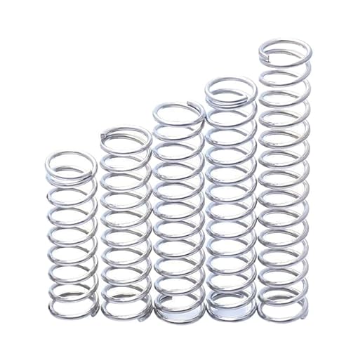Anpassbare Druckfedern aus Edelstahl – 1,5 mm Drahtdurchmesser, 10–25 mm Außendurchmesser, 10–200 mm Länge(5pcs 12 x 45mm) von ChegLI
