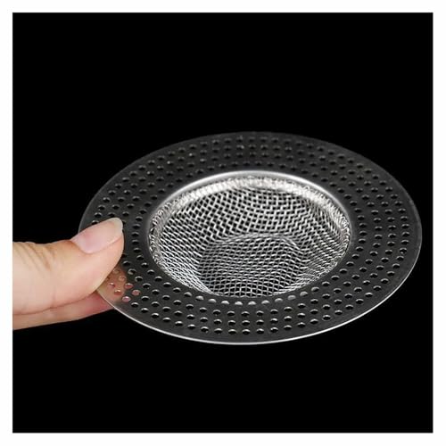 ChegLI 1 Stück Bodenablaufsieb aus Edelstahl – Haarfänger gegen Verstopfung for Küchen- und Badezimmerspülen, Duschen (Innendurchmesser 4 cm, Außendurchmesser 9 cm) von ChegLI