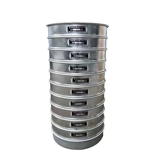 Premium-Bodensieb-Set – 11-teiliges Labor-Standard-Testsieb mit 10 Maschenweiten (0,075 mm bis 60 mm) for Gartenbau und Bodenanalyse von ChegLI