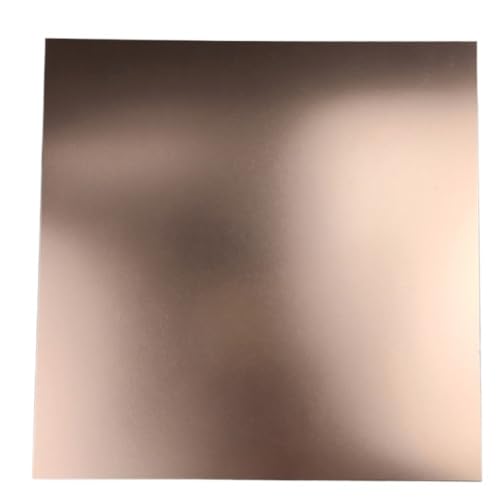 Roségold eloxierte Aluminiumplatte – 5052-Legierungs-Flachblech for Heimwerkerarbeiten – Dickenoptionen 0,8/1,0/1,5/2,0 mm(100x100x0.8mm) von ChegLI