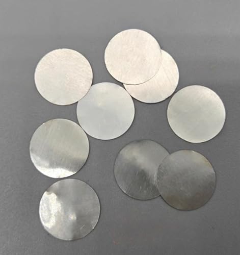 Rundes Zink-Negativelektrodenblatt for wasserbasierte Zink-Ionenbatterien – 100/150 μm Dicke, anpassbar(0.1mm thick 100) von ChegLI