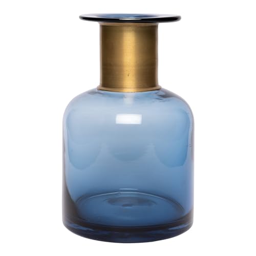 CHEHOMA - Dekorative Glasflasche mit goldenen Akzenten - ein Hauch von klassischer Raffinesse von CHEHOMA