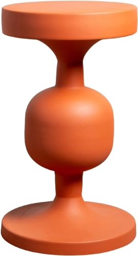 CHEHOMA - 50822510 - Schickes, zeitgenössisches Design - Metalltisch - 30,5 x 52,5 cm - Orange von CHEHOMA