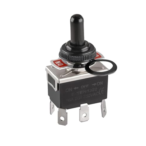 Chelhead Kippschalter Schalter 12v 1 Stück 3 Pin DC AC 16A 20A 250VAC Heavy-Duty Metallschalter für Wagen Boot Marine Chelhead Kippschalter Schalter 12v 1 Stück 3 Pin DC AC 16A 20A 250VAC Heavy-Duty Metallschalter für Wagen Boot Marine von Chelhead