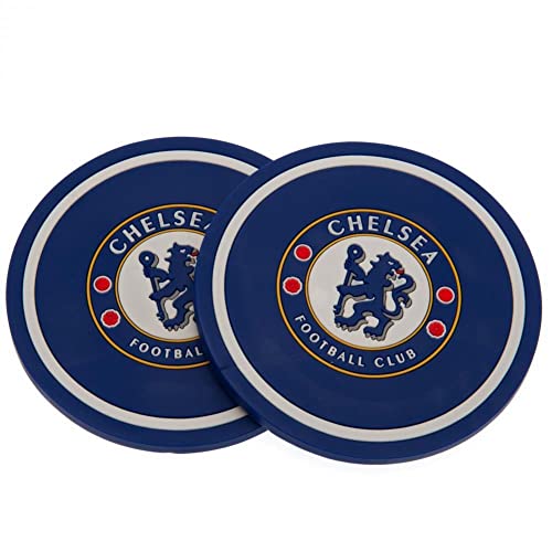 Chelsea F.C. Untersetzer-Set, offizielles Lizenzprodukt, 2 Stück von Chelsea