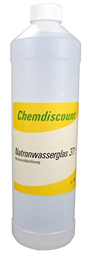 1Liter (ca. 1,35kg) Natronwasserglas 37/40°, Natriumsilikat von Chemdiscount