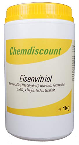 1kg Eisenvitriol (Grünsalz, Eisensulfat-Heptahydrat), techn. Qualität von Chemdiscount